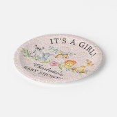 Sweet Safari Dieren Baby shower 7" Bord (Gekanteld)