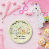 Sweet Safari Dieren Baby shower 7" Bord (Feest)