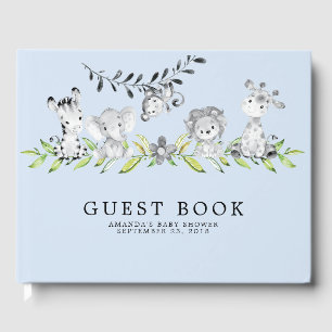 Sweet Safari Dieren Baby shower Gastenboek