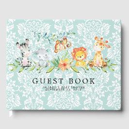 Sweet Safari Dieren Baby shower Gastenboek