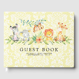 Sweet Safari Dieren Baby shower Gastenboek