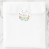 Sweet Safari Dieren Parade Favor Sticker (Tas)