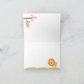 Sweet Safari Note Card Bedankkaart (Binnen)