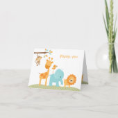 Sweet Safari Note Card Bedankkaart (Voorkant)