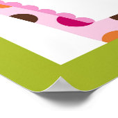 Sweet Safari Oerwoud Animal Nursery Wall Art afdru Poster (Hoek)