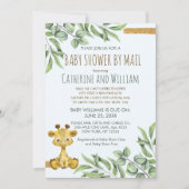 Sweet Safari Oerwoud Giraffe Baby shower per post Kaart (Voorkant)