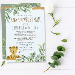 Sweet Safari Oerwoud Lion Baby shower per post Kaart