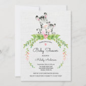 Sweet Safari Oerwoud Zebra Baby shower uitnodiging (Voorkant)