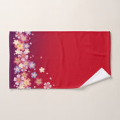 Sweet Sakura Blossom Kimono Style Red en Paars Handdoek (Handdoek)