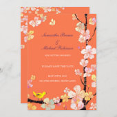 Sweet Sakura Wedding Save the Date Invitations (Voorkant / Achterkant)