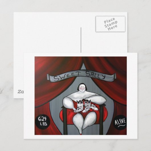 Sweet Sally Briefkaart (Voorkant / Achterkant)