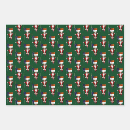 Sweet Santa Claus Bezoek North Carolina Inpakpapier Vel (Voorkant 2)