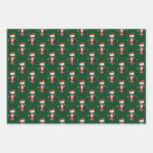 Sweet Santa Claus Bezoek North Carolina Inpakpapier Vel (Voorkant)