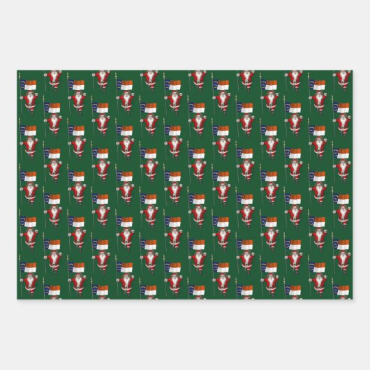 Sweet Santa Claus Bezoek North Carolina Inpakpapier Vel (Voorkant)