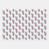 Sweet Santa Claus Bezoeken Minnesota Inpakpapier Vel (Voorkant 2)