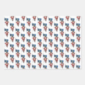 Sweet Santa Claus bezoekt Nebraska Inpakpapier Vel (Voorkant)