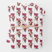 Sweet Santa Claus bezoekt Tennessee Inpakpapier Vel (In situ)