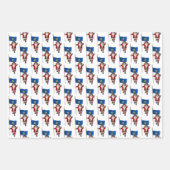 Sweet Santa Claus bezoekt Vermont Inpakpapier Vel (Voorkant 2)