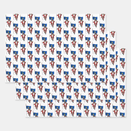 Sweet Santa Claus bezoekt Vermont Inpakpapier Vel (Set)