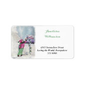 SWEET SANTA CLAUS BRIEFADRES ETIKET (Voorkant)