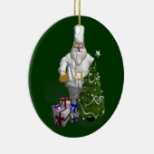 Sweet Santa Claus Chef Keramisch Ornament (Rechts)