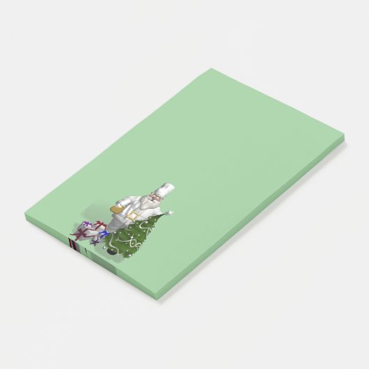 Sweet Santa Claus Chef Post-it® Notes (Schuin)