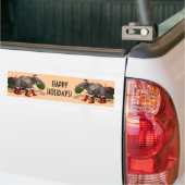 Sweet Santa Claus Elephant Bumpersticker (Op Truck)