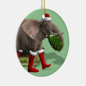 Sweet Santa Claus Elephant Keramisch Ornament (Rechts)