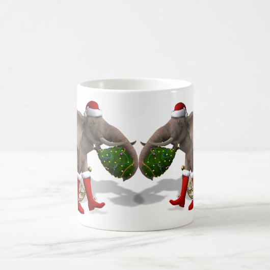 Sweet Santa Claus Elephant Koffiemok (Center)