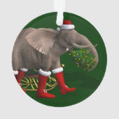 Sweet Santa Claus Elephant Ornament (achterkant)