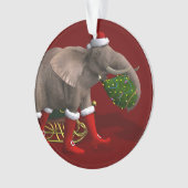 Sweet Santa Claus Elephant Ornament (voorkant)
