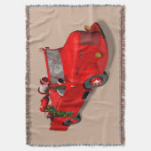 Sweet Santa Claus in Fire Engine Deken (Voorkant Verticaal)