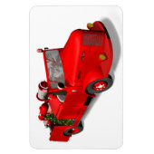 Sweet Santa Claus in Fire Engine Magneet (Verticaal)