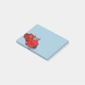 Sweet Santa Claus in Fire Engine Post-it® Notes (Schuin)
