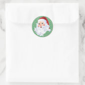 Sweet Santa Claus Kerst Pepermunt Snoep 20 Ronde Sticker (Tas)