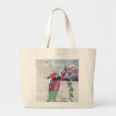 SWEET SANTA CLAUS LETTER SECRET SANTA GROTE TOTE BAG (Voorkant)