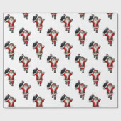 Sweet Santa Claus Loves Ravens Cadeaupapier (Vlak)