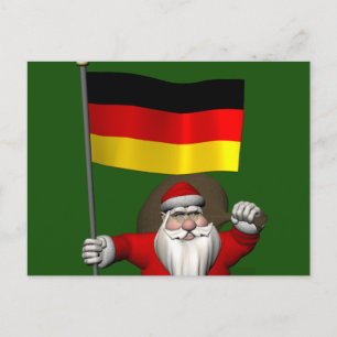 Sweet Santa Claus met aftekening van Duitsland Feestdagenkaart