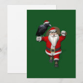 Sweet Santa Claus met een grote hint Feestdagenkaart (Voorkant / Achterkant)