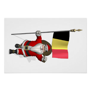Sweet Santa Claus met het aftreden van België Poster
