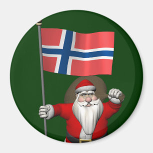 Sweet Santa Claus met het aftreden van Noorwegen Magneet
