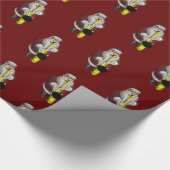 Sweet Santa Claus Saxophone Player Cadeaupapier (Hoek)