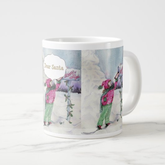 SWEET SANTA CLAUSE LETTER GROTE KOFFIEKOP (Voorkant rechts)