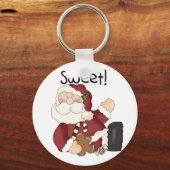 Sweet Santa Holiday Tshirts en Geschenken Sleutelhanger (Voorkant)
