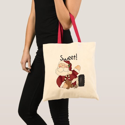 Sweet Santa Holiday Tshirts en Geschenken Tote Bag (Voorkant (product))