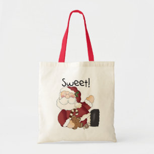 Sweet Santa Holiday Tshirts en Geschenken Tote Bag