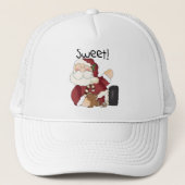 Sweet Santa Holiday Tshirts en Geschenken Trucker Pet (Voorkant)