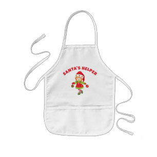 Sweet Santa's Helper Schattige Elf Meisje Kerstmis Kinder Schort