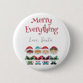 Sweet Santas Ronde Button 5,7 Cm (Voorkant)