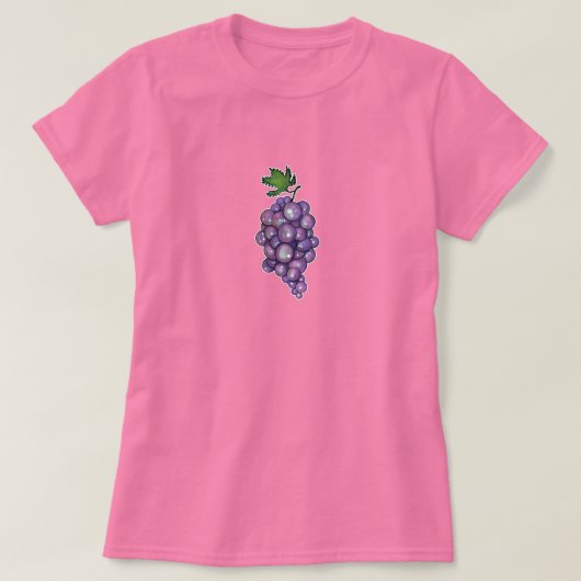 Sweet Sapphire Grapes T-shirt (Design voorkant)